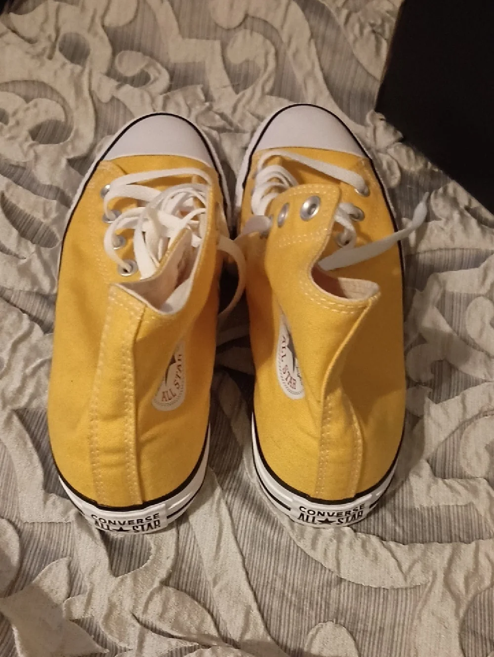 Converse Yellow High Top Women's Sneakers - Picture 4 of 4